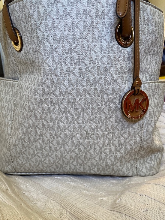 New MICHAEL KORS JET SET TRAVEL BROWN LOGO EXTRA-SMALL TOTE  Michael  Kors  bag